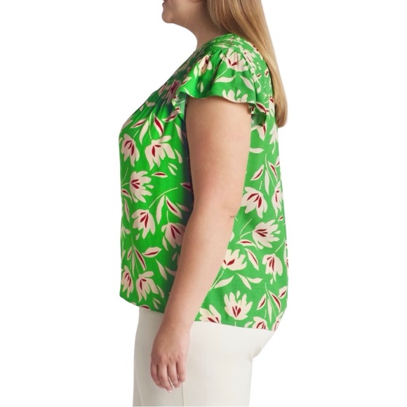 NEW Daniel Rainn Amari Split Neck Blouse | 2X | New With Tags - Picture 5 of 7